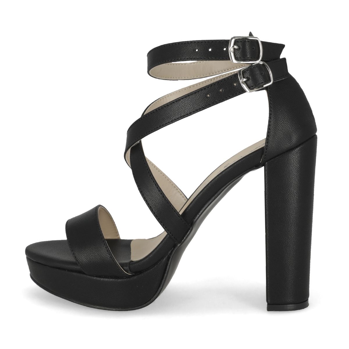 SANDALIA DE TACON MUJER MOA VOGE 49 NEGRO-OUTLET