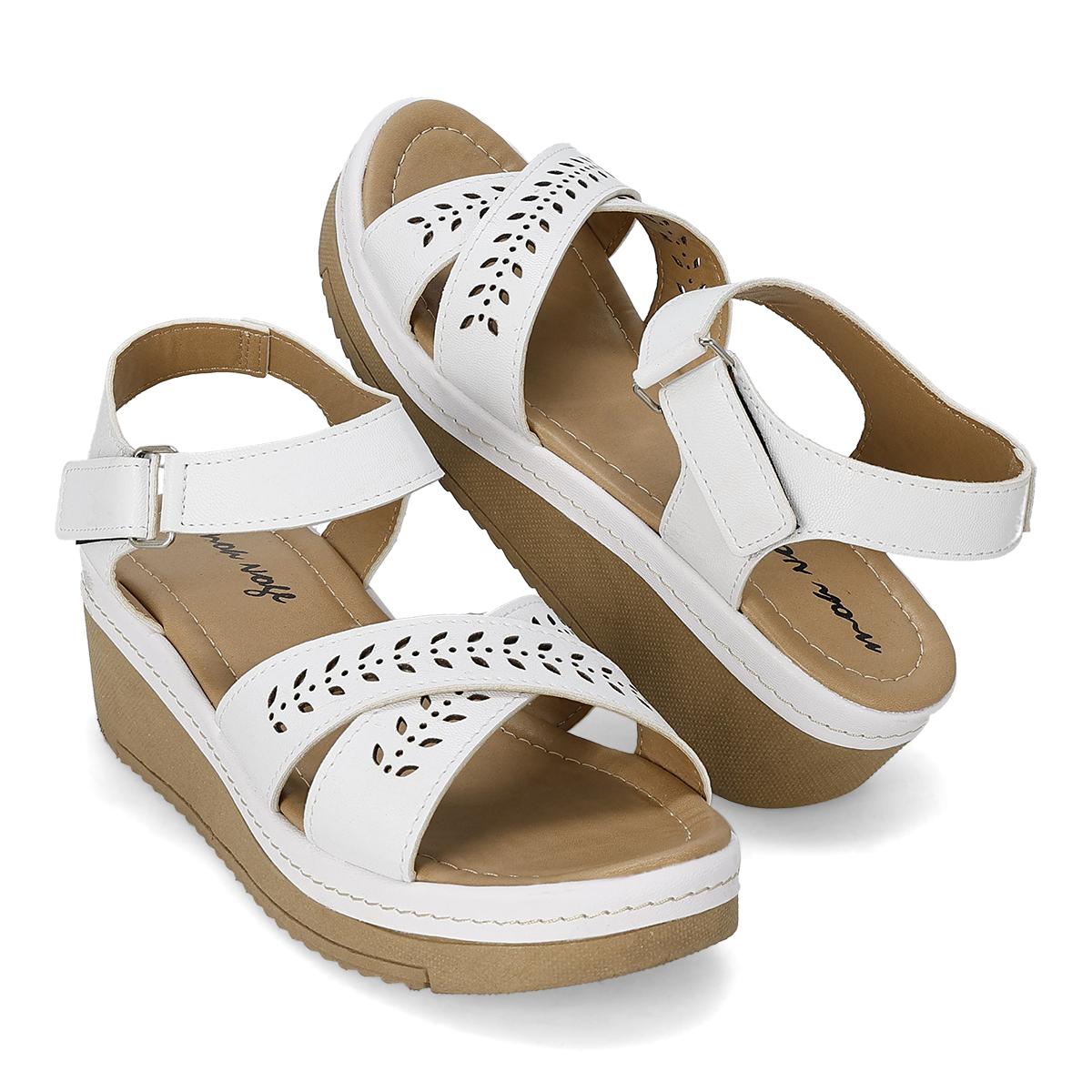SANDALIA PLATAFORMA MUJER MOA VOGE 173 BLANCO-OFERTA