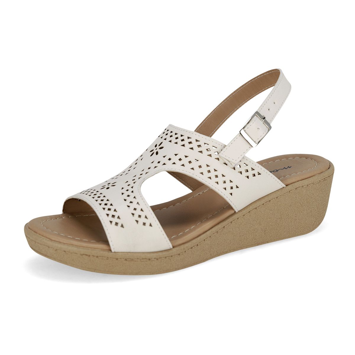 SANDALIA DE CUÑA MUJER MOA VOGE 3081 LATTE-OUTLET