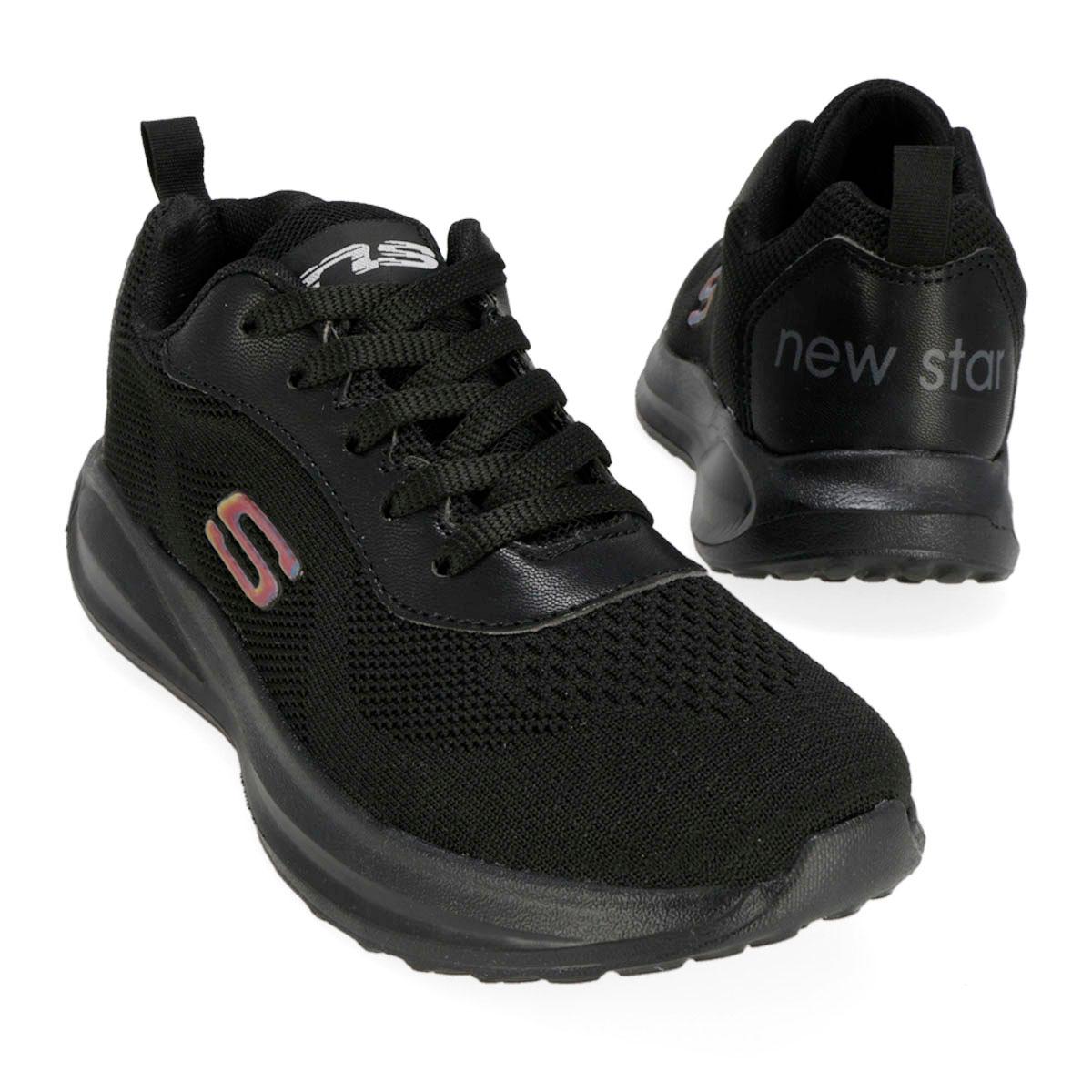 DEPORTIVO MUJER NEW STAR RN-22 NEGRO TOTAL-OFERTA