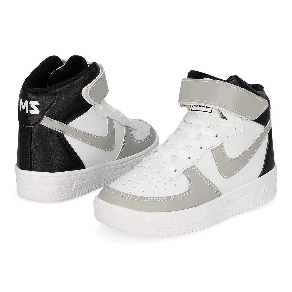 URBANO INFANTIL MS RUNNING 231-14 BLANCO/GRIS/NEGRO