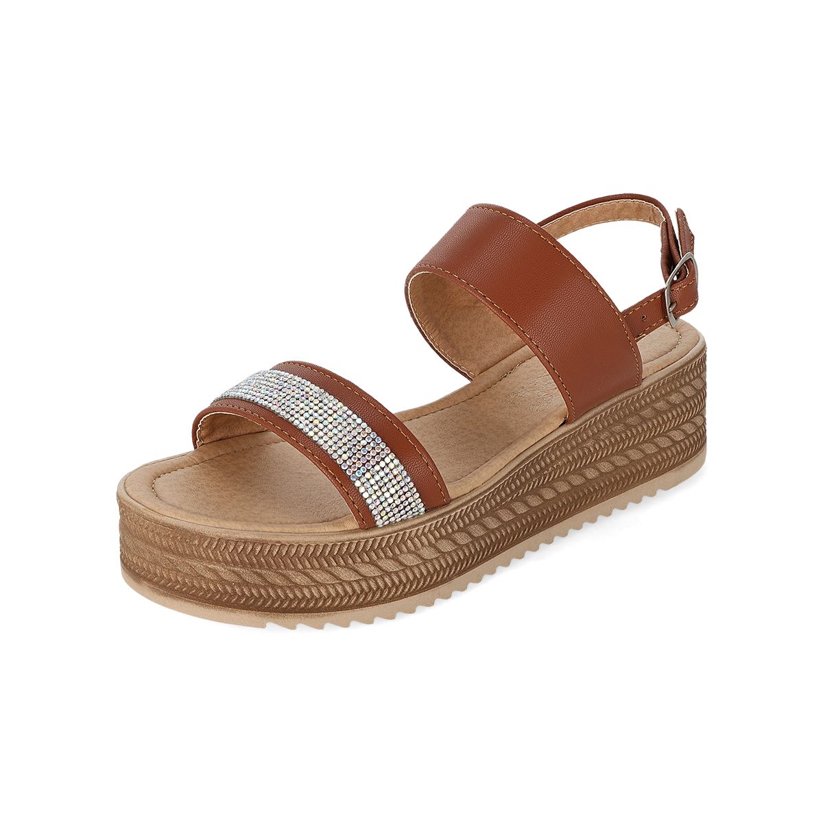 SANDALIA PLATAFORMA MUJER ADRIANA BORZANI 122 TAN-OUTLET