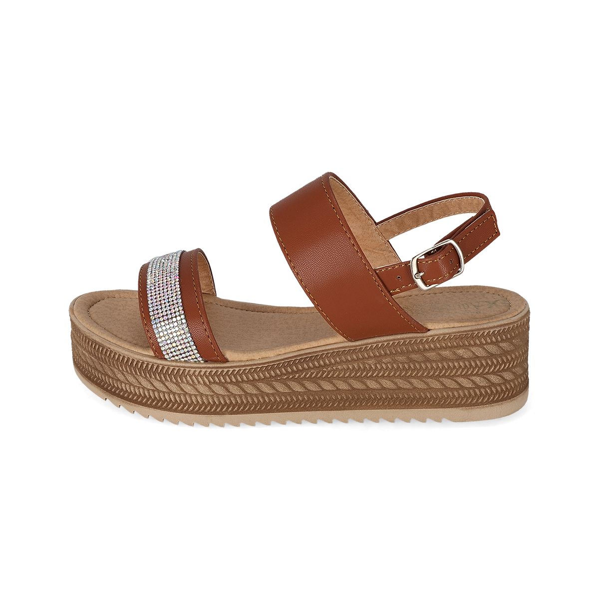 SANDALIA PLATAFORMA MUJER ADRIANA BORZANI 122 TAN-OUTLET