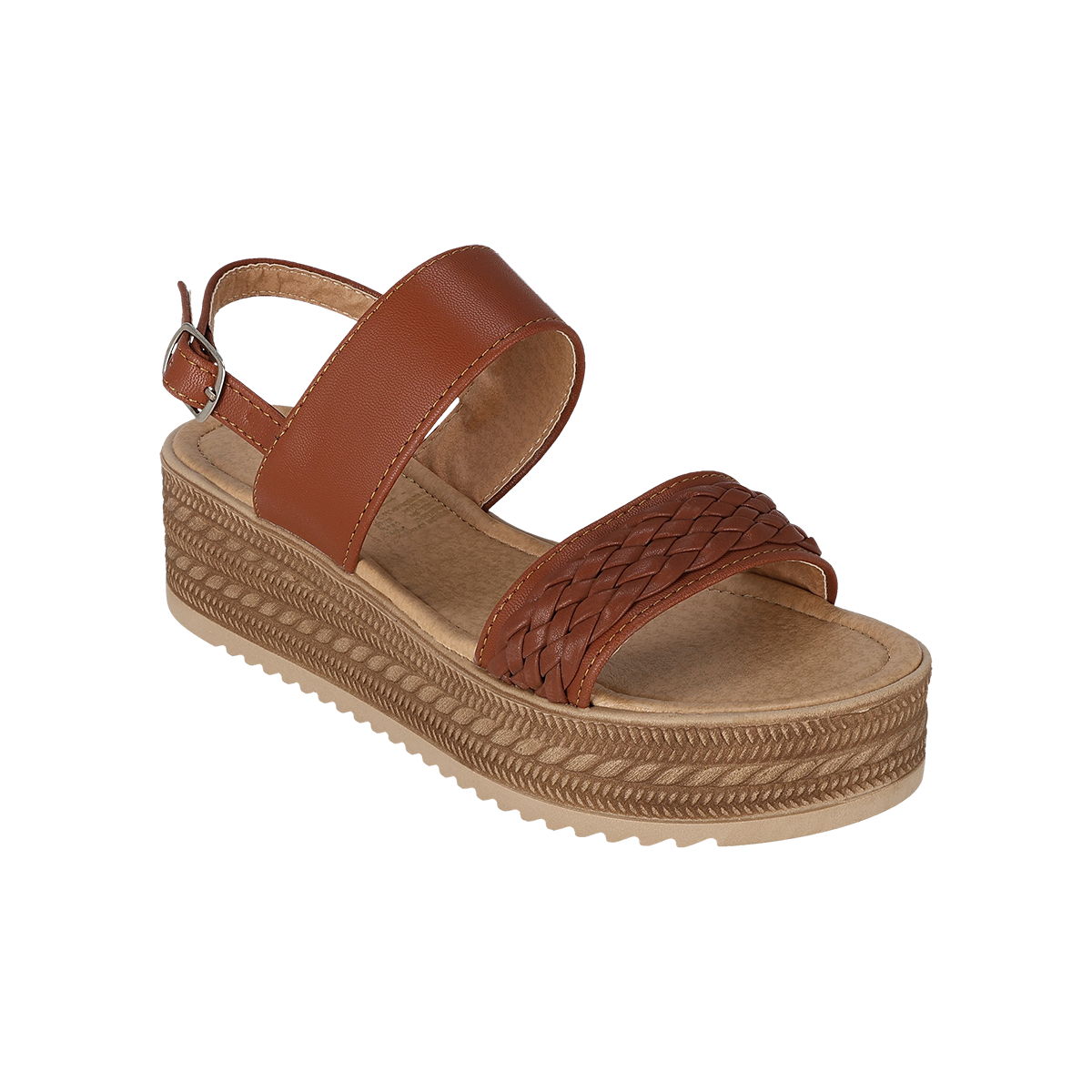 SANDALIA PLATAFORMA MUJER ADRIANA BORZANI 124 TAN-OFERTA