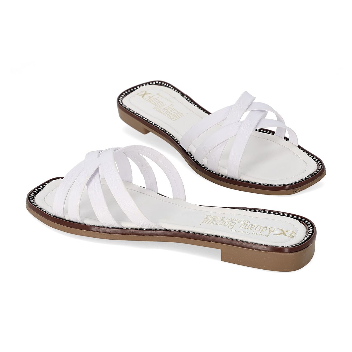 SANDALIA PISO MUJER ADRIANA BORZANI 602 BLANCO-OUTLET