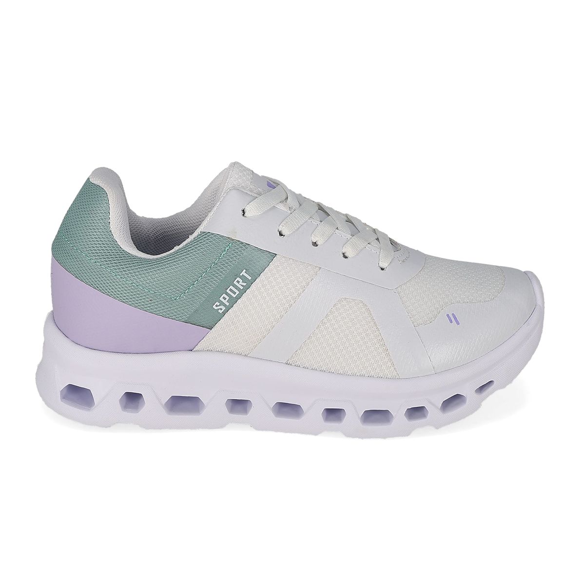 DEPORTIVO MUJER ITZA UP 600 BLANCO/MENTA/LILA