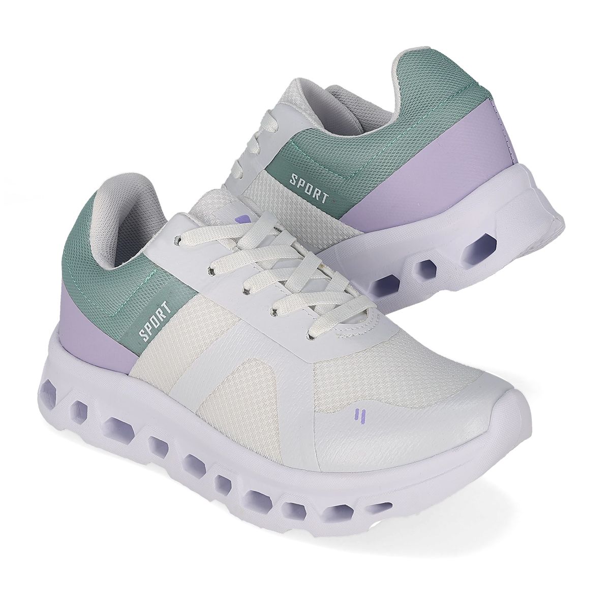 DEPORTIVO MUJER ITZA UP 600 BLANCO/MENTA/LILA