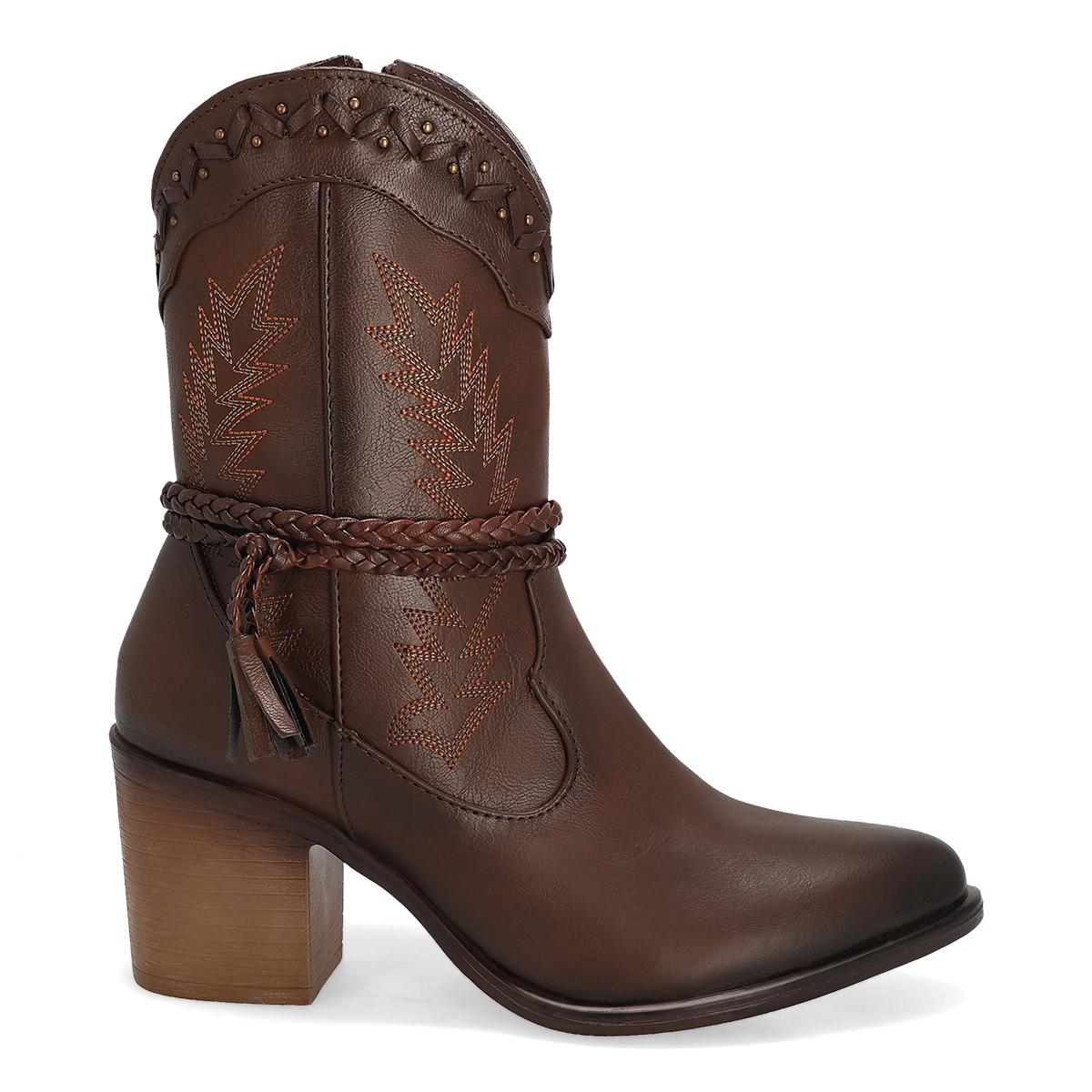 BOTA VAQUERA MUJER MAQUECH 3015 MOKA