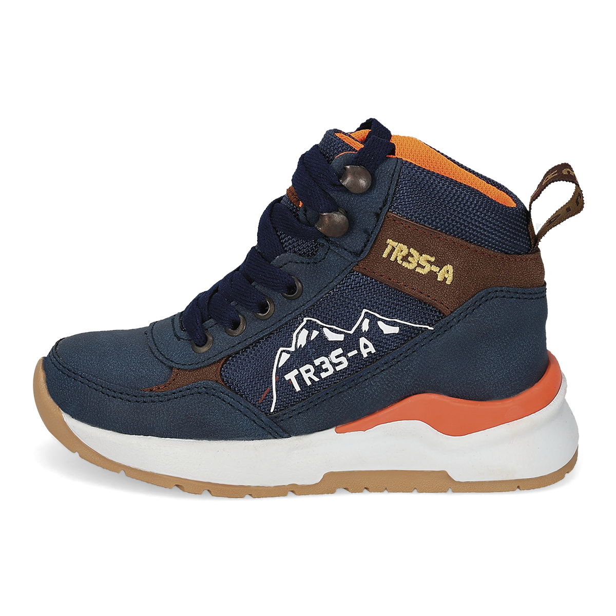 BOTA HIKING INFANTIL TRES-A 2198 MARINO/CAFE