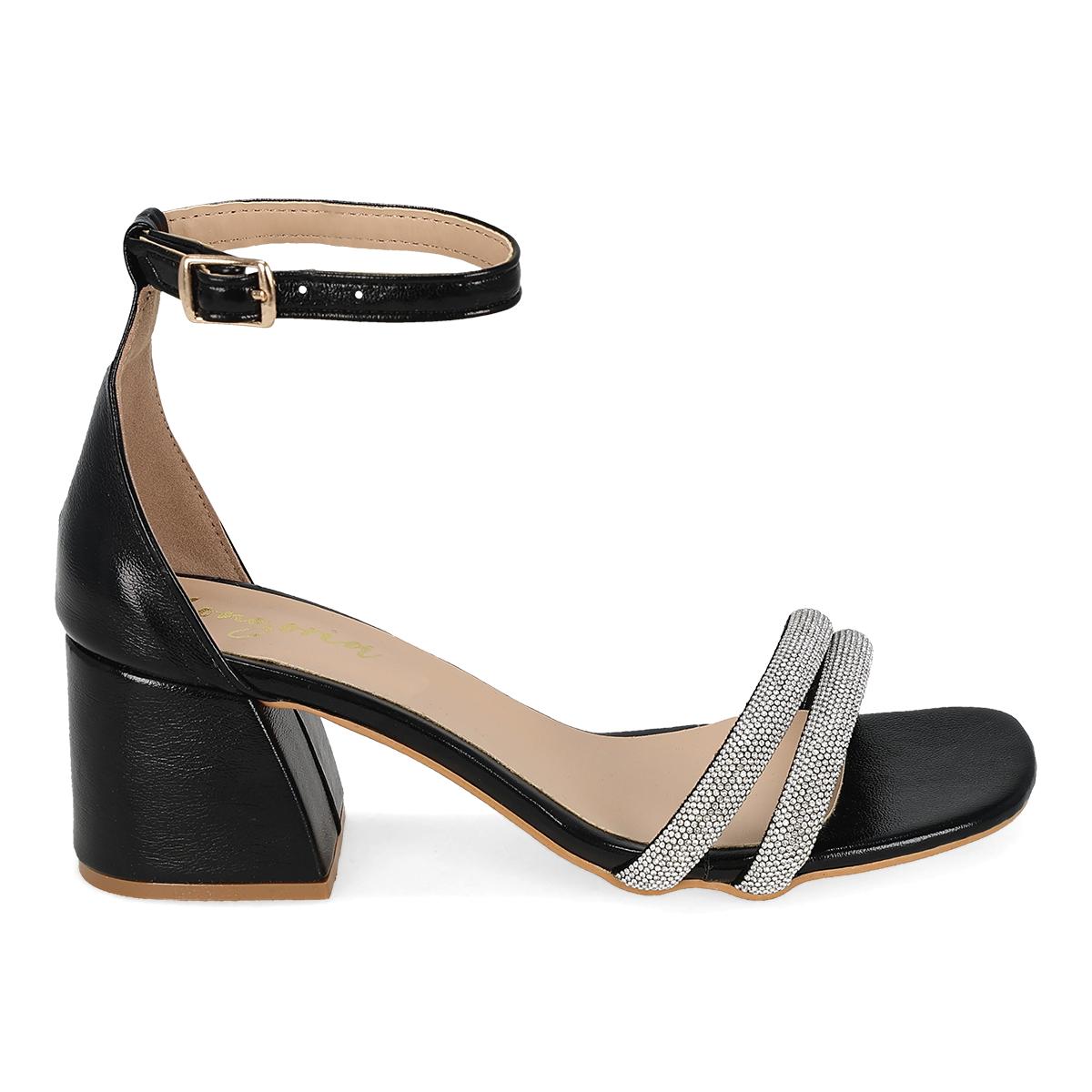 ZAPATILLA DE FIESTA MUJER LONGORIA 7019 NEGRO-OFERTA
