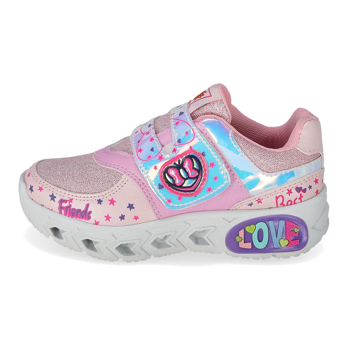 TENIS CON LUCES INFANTIL SUNS 706 ROSA/FIUSHA-OUTLET
