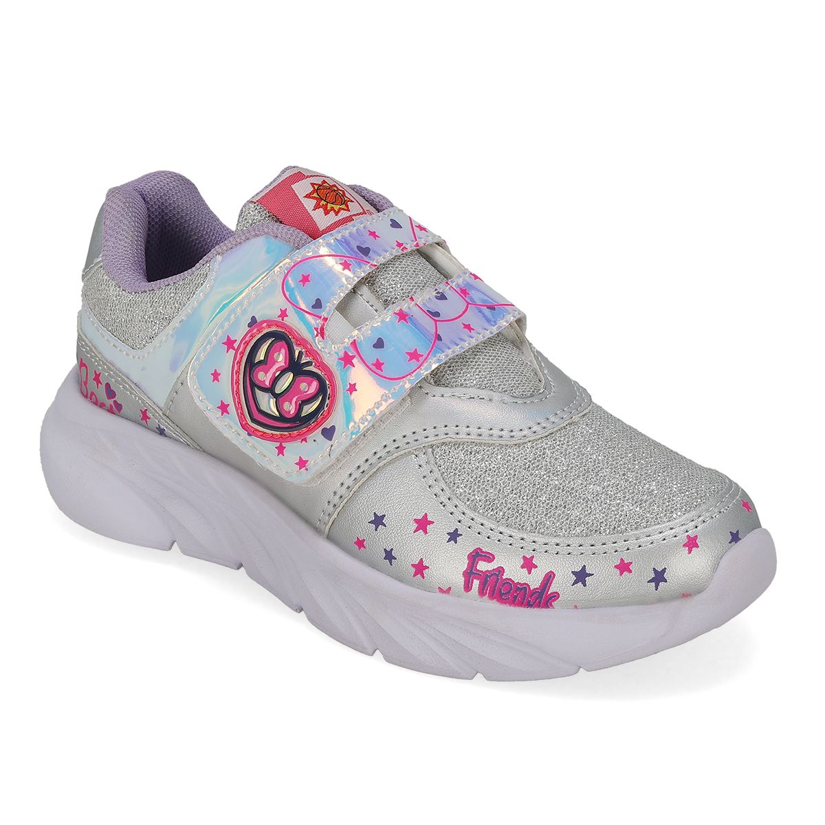 DEPORTIVO INFANTIL SUNS 706 PLATA/FIUSHA-OUTLET