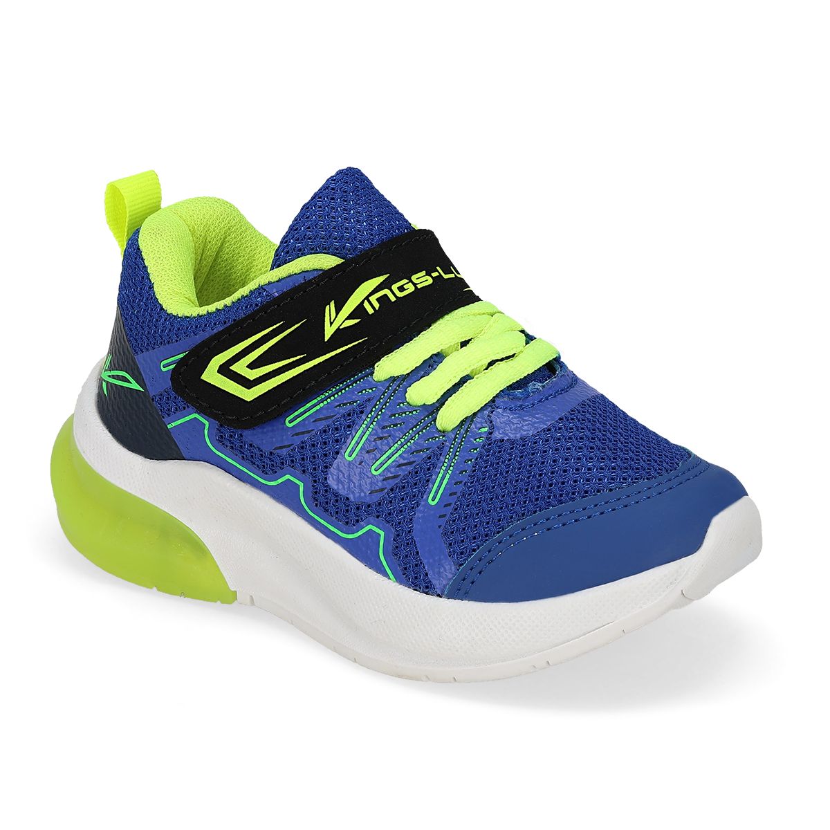 TENIS CON LUCES INFANTIL KINGS-LU 1690-F REY/AMARILLO/NEGRO-OUTLET