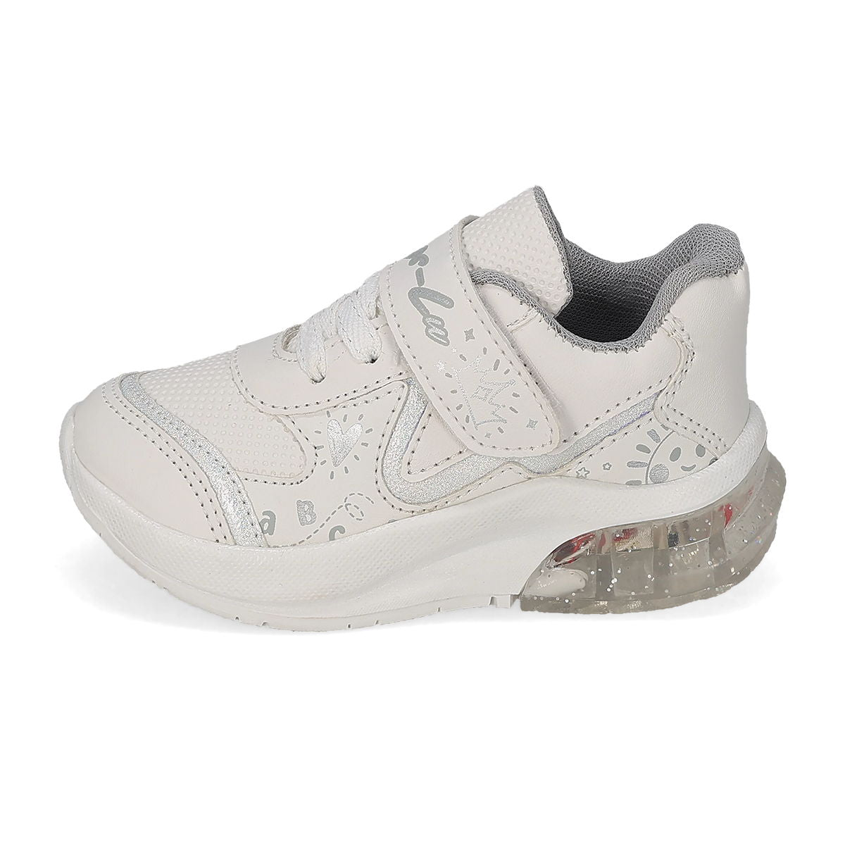 LUCES LED INFANTIL KINGS-LU 1696-F BLANCO/PLATA