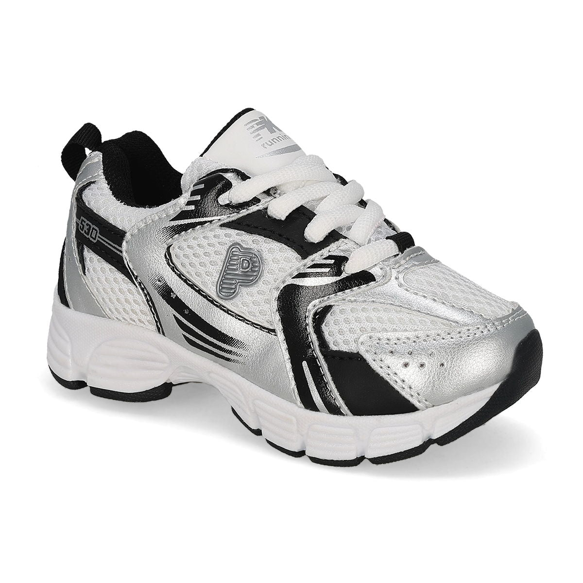 DEPORTIVO INFANTIL PLAYKIDS 530 BLANCO/PLATA -OUTLET