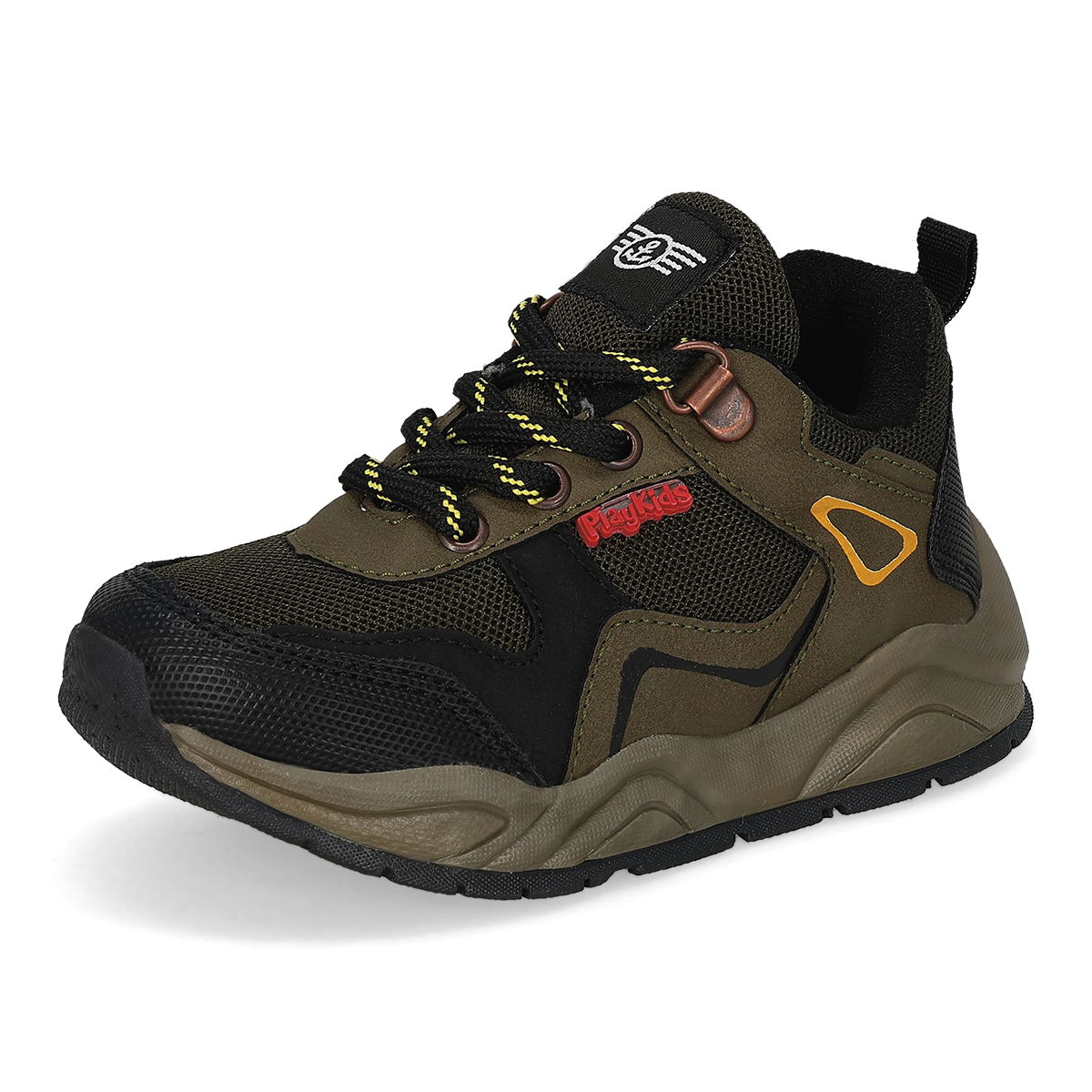 DEPORTIVO INFANTIL PLAYKIDS HIKING VERDE/NEGRO-OUTLET