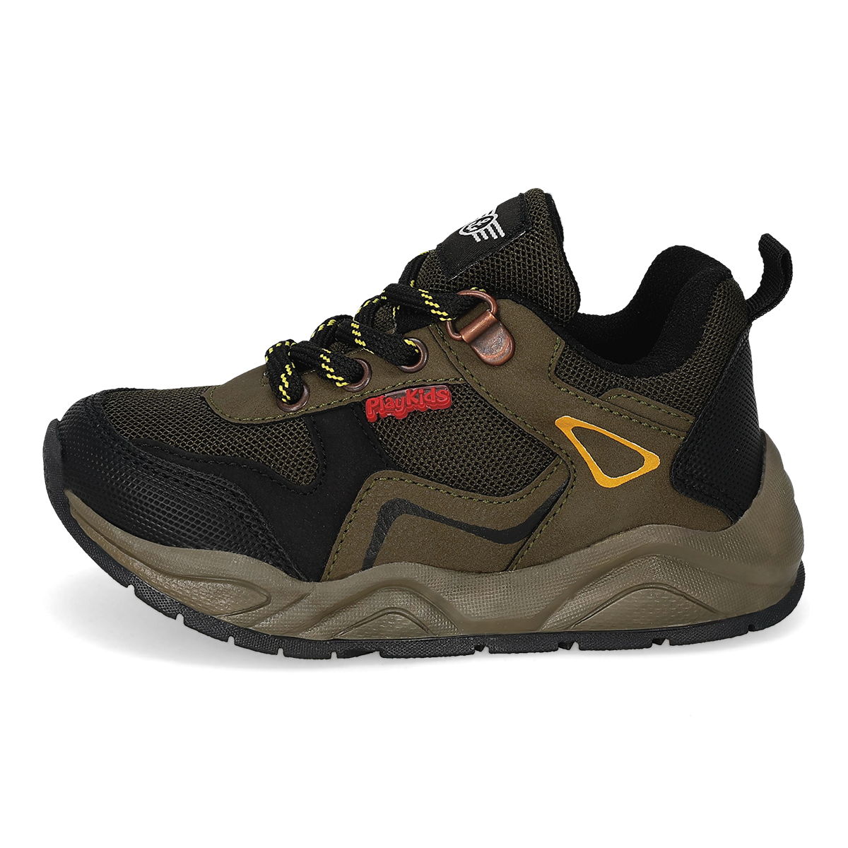 DEPORTIVO INFANTIL PLAYKIDS HIKING VERDE/NEGRO-OUTLET