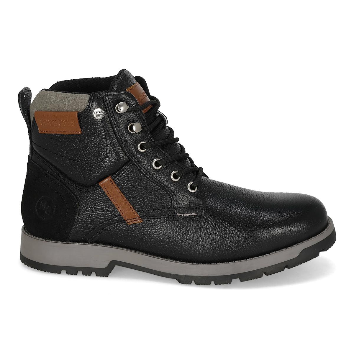 BOTA CASUAL HOMBRE MELVIN GREEN 2003 NEGRO