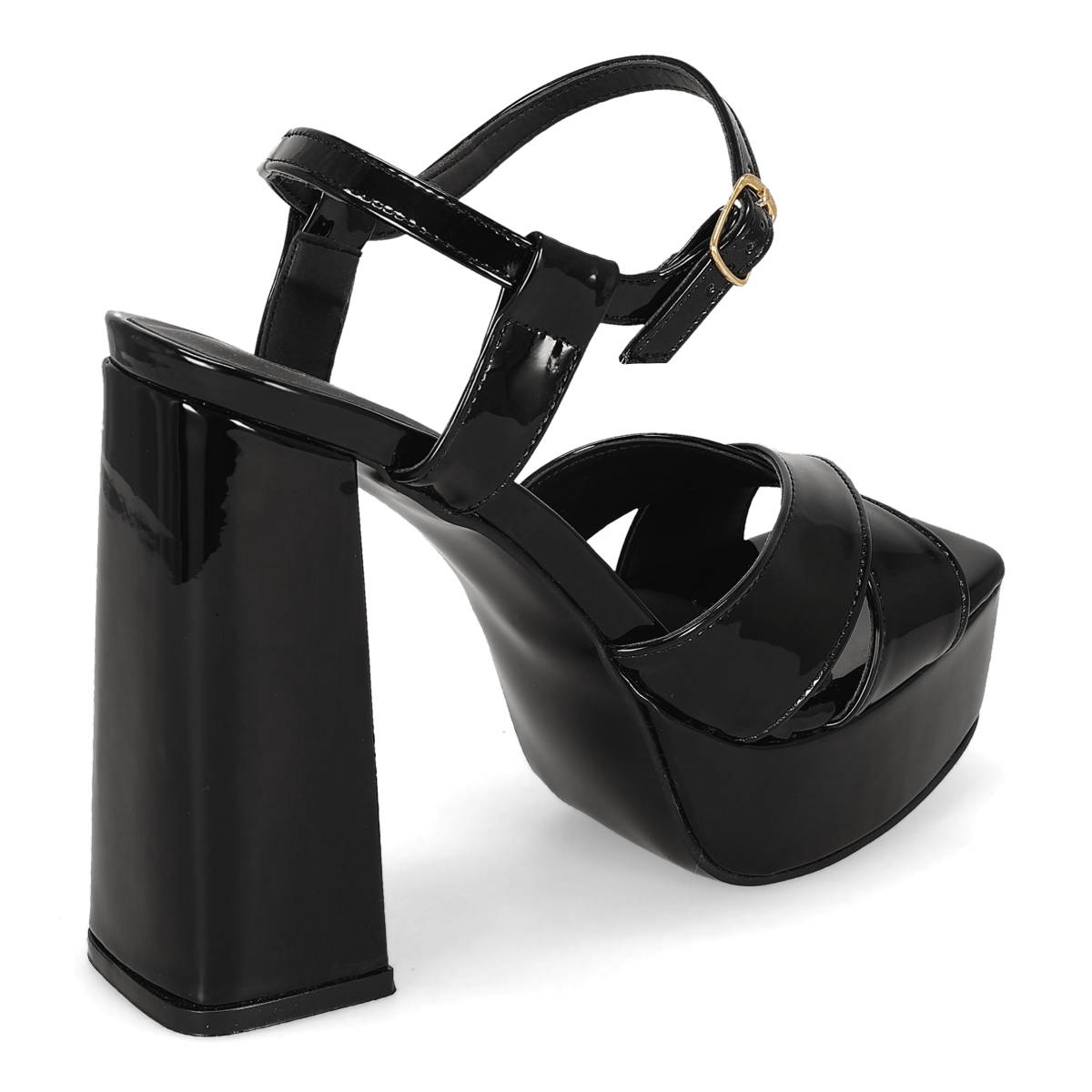SANDALIA DE TACON MUJER FERELO 5024-CH NEGRO-OUTLET