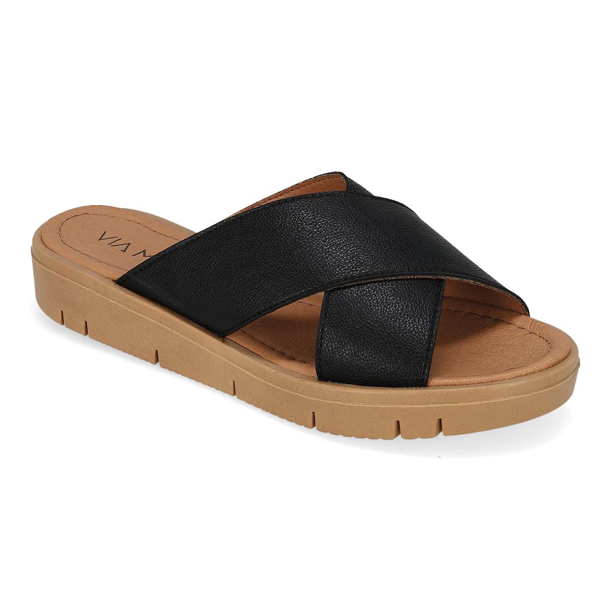 SANDALIA PISO MUJER VIA MODA AITANA NEGRO-OFERTA