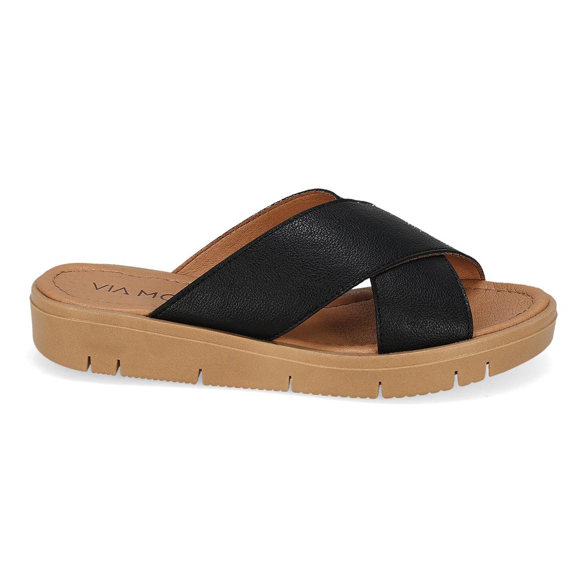 SANDALIA PISO MUJER VIA MODA AITANA NEGRO-OFERTA