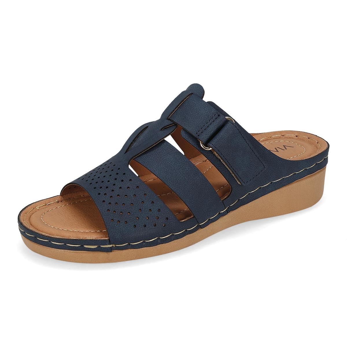 SANDALIA PISO MUJER VIA MODA GAYA AZUL-OFERTA