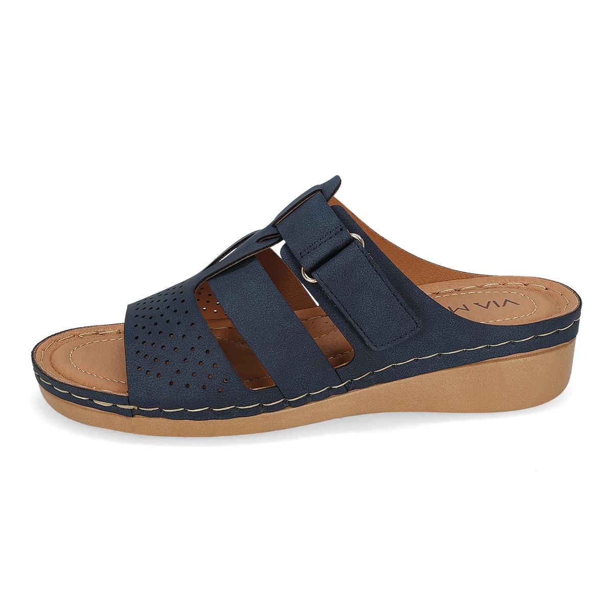 SANDALIA PISO MUJER VIA MODA GAYA AZUL-OFERTA