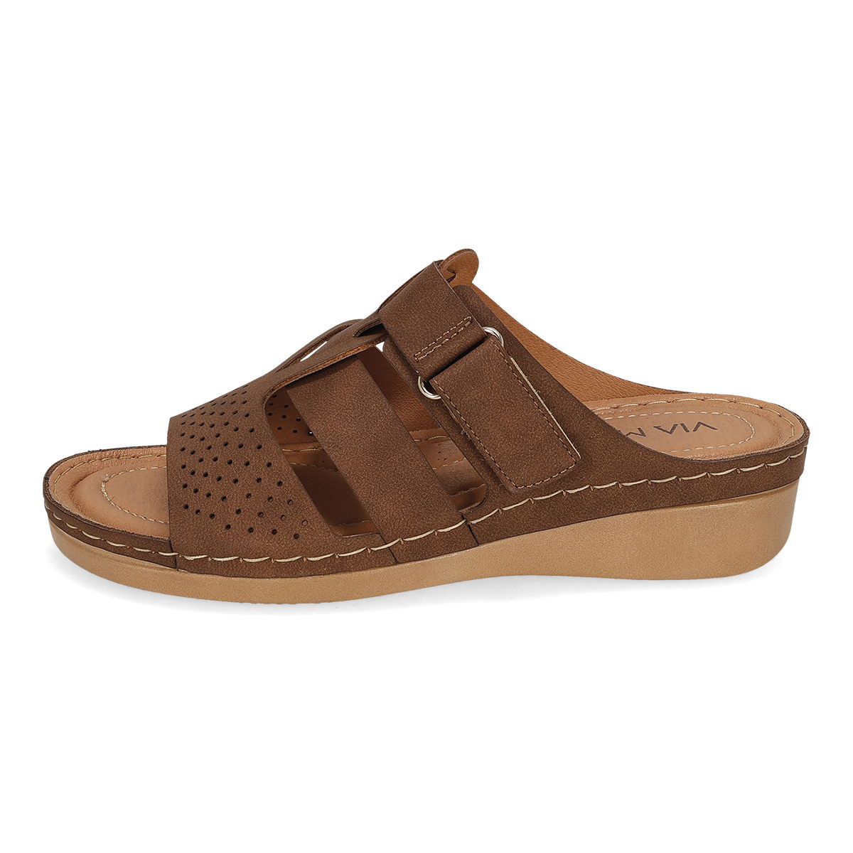 SANDALIA PISO MUJER VIA MODA GAYA CAFE-OFERTA