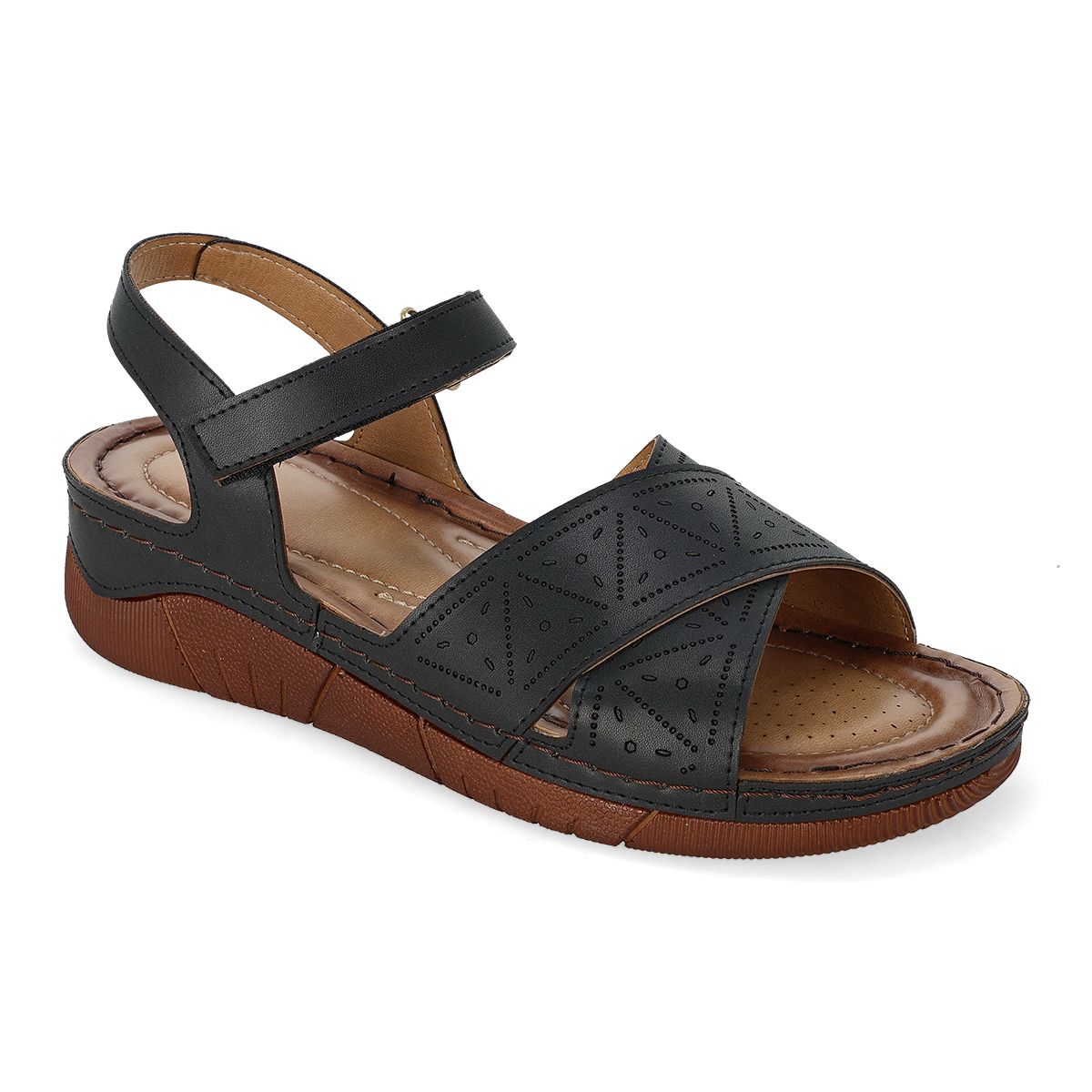 SANDALIA PISO MUJER VANNY'S 5602 NEGRO-OUTLET