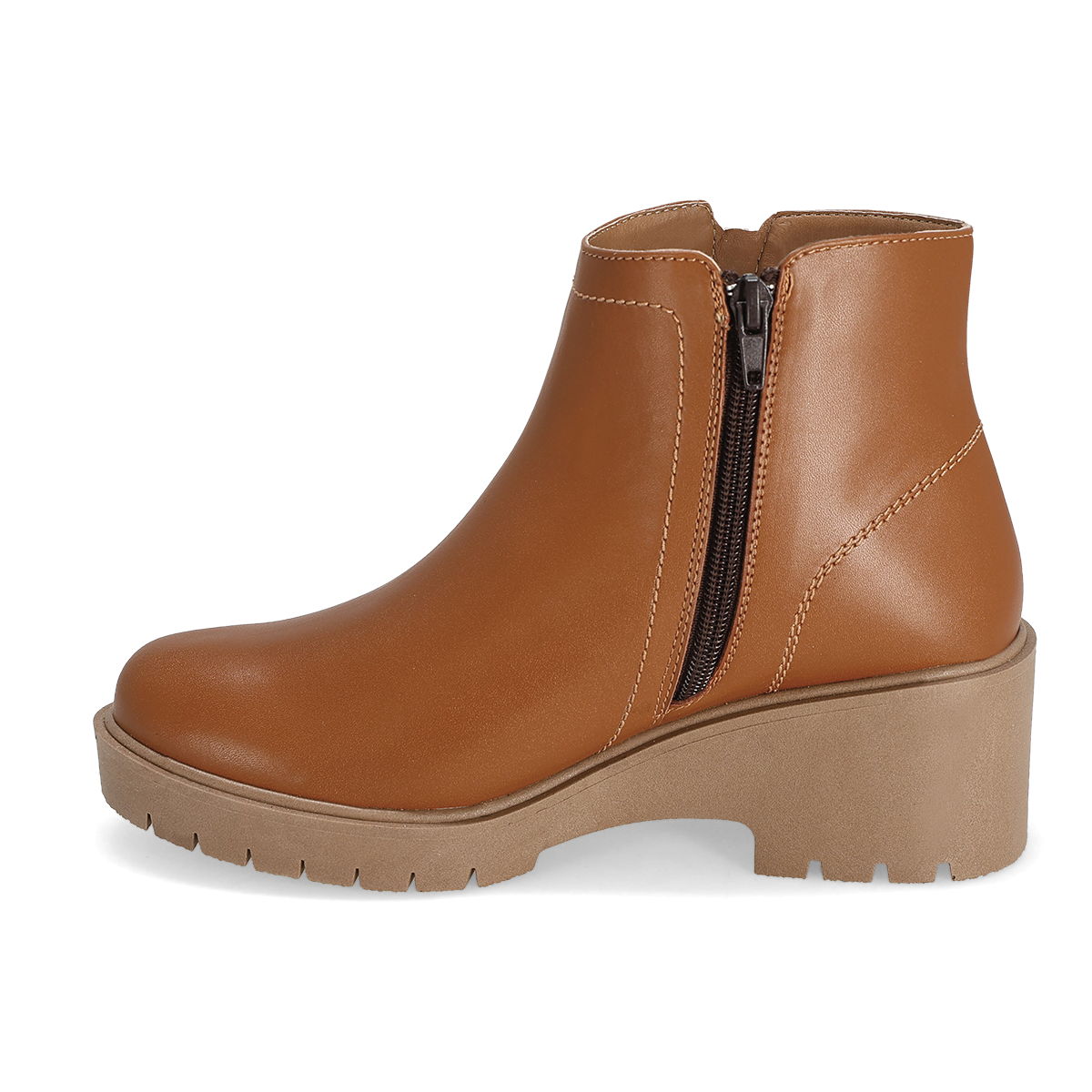 BOTA CASUAL MUJER MANHATTAN SHOES 1500 CAMEL -OFERTA