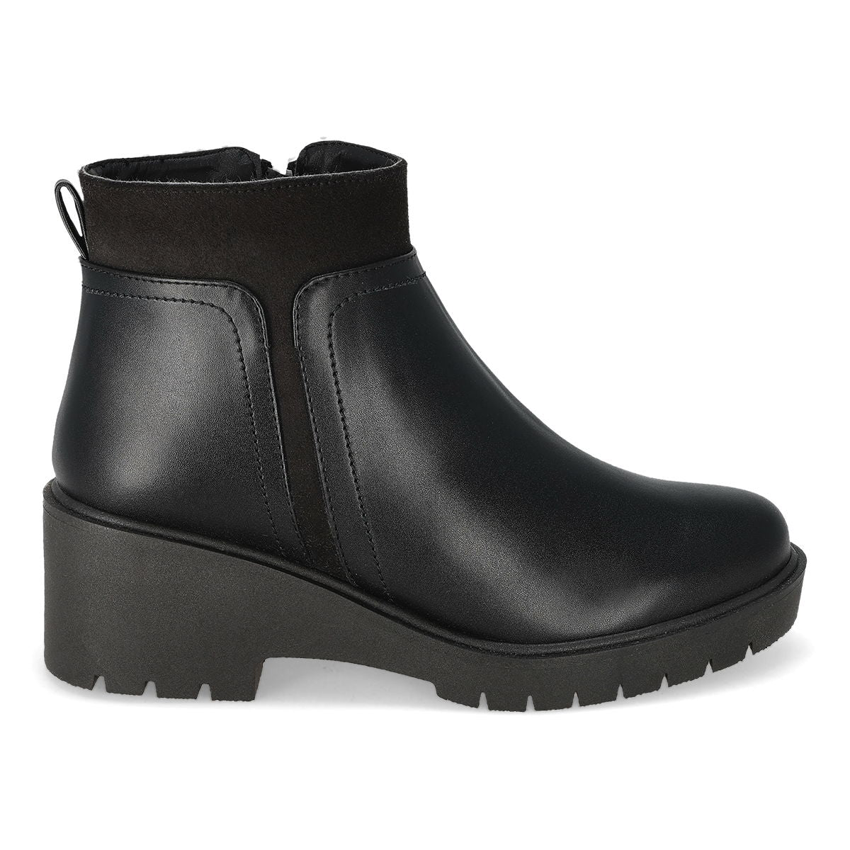 BOTA CASUAL MUJER ADIXION 1502 NEGRO -OUTLET