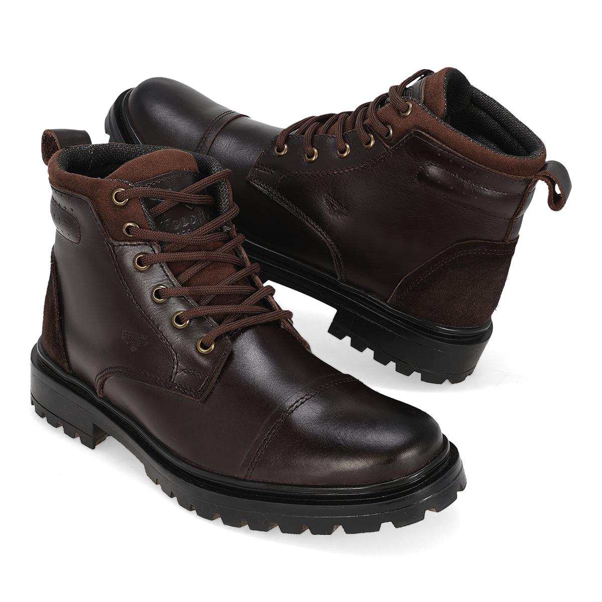 BOTA CASUAL HOMBRE ECCOFLEX 8200 PULL UP CAFE