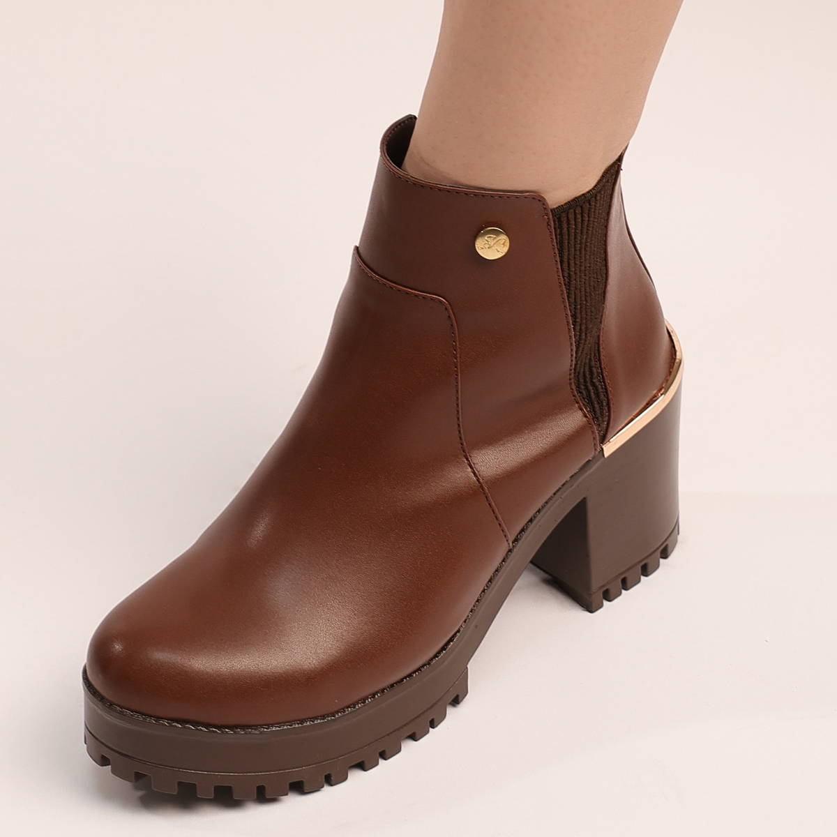 BOTIN TACON MUJER SUZY LOVE 1126 MADERA