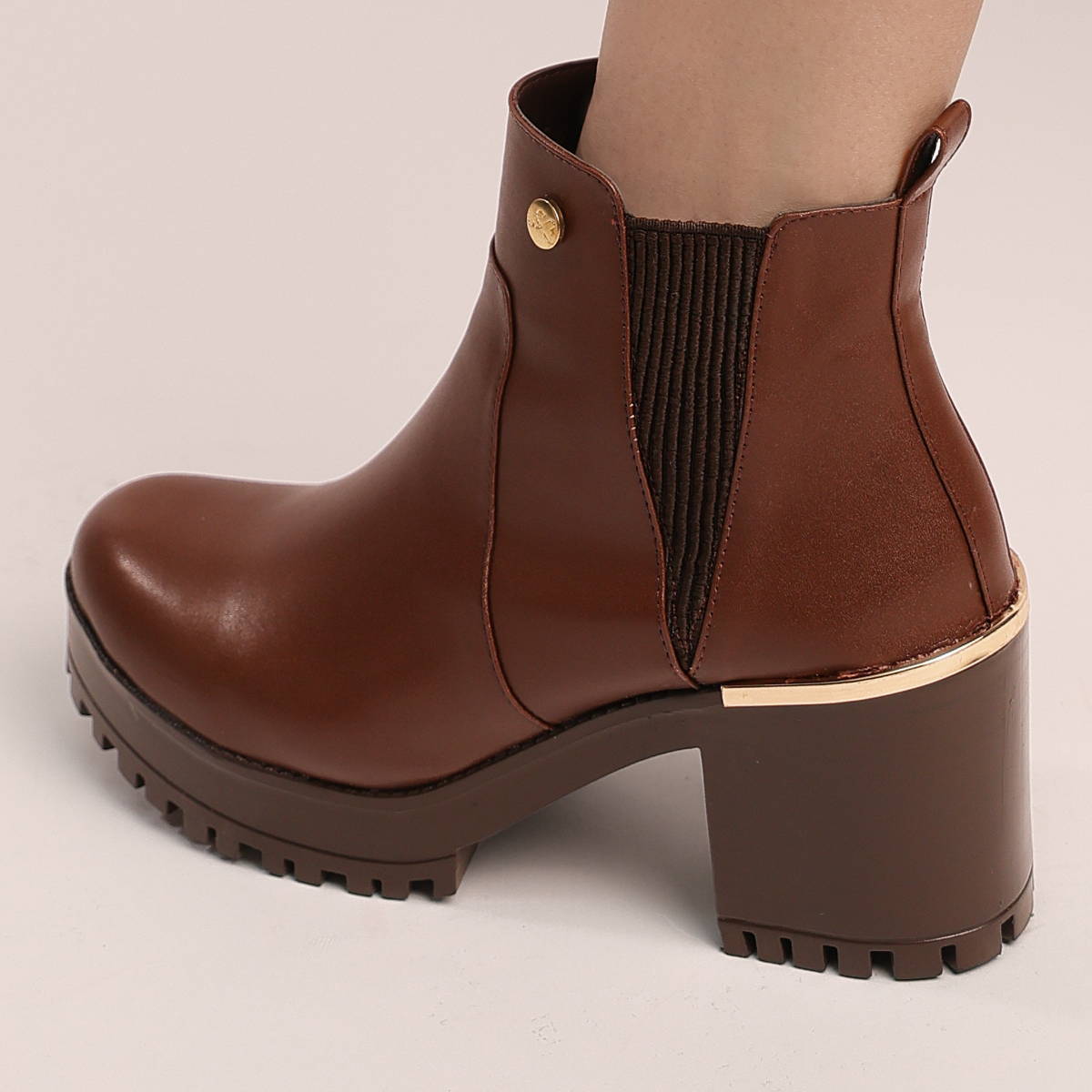 BOTIN TACON MUJER SUZY LOVE 1126 MADERA