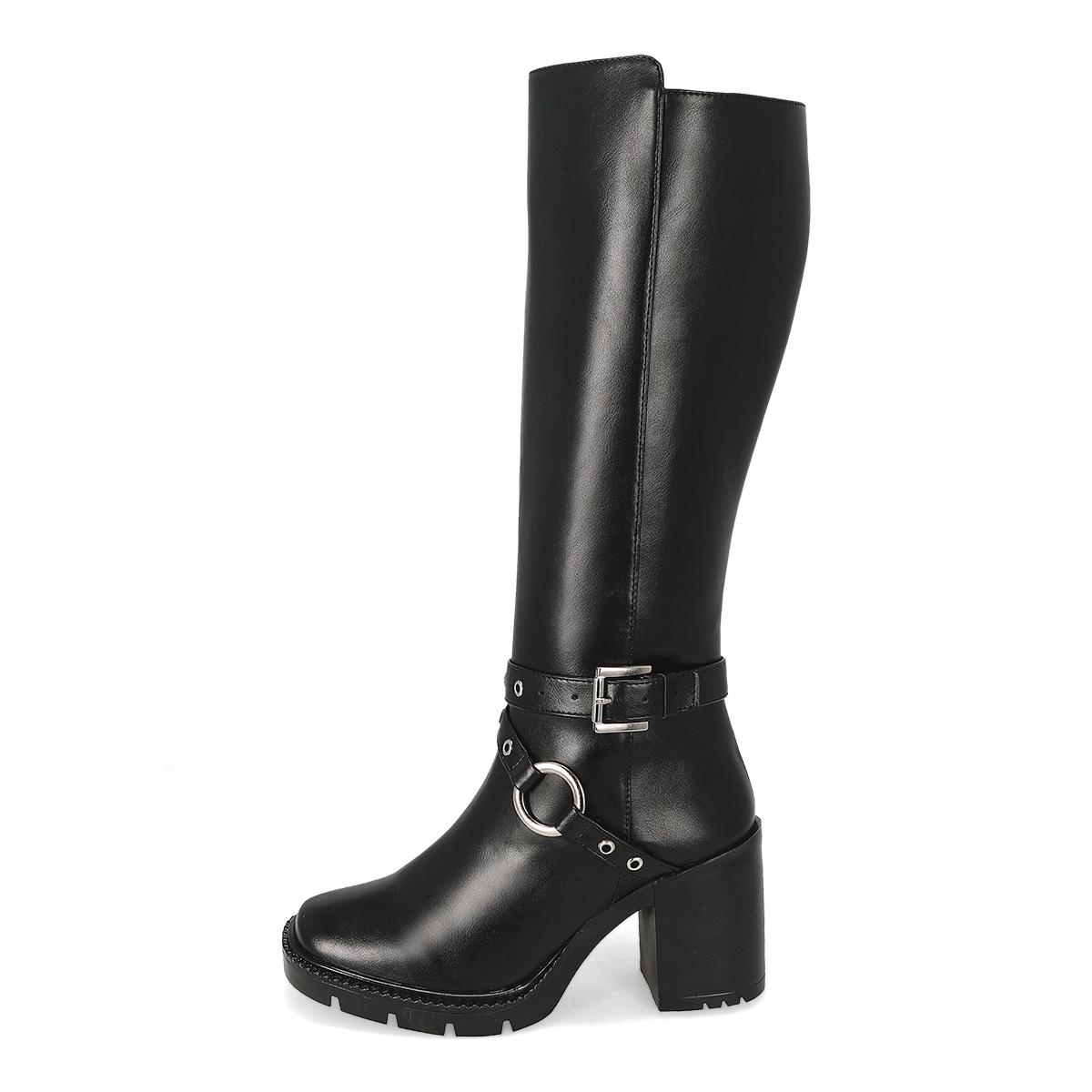 BOTA LARGA TACON MUJER SUZY LOVE 3503 NEGRO-OFERTA