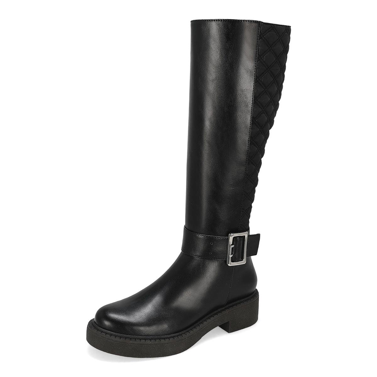 BOTA LARGA PISO MUJER SUZY LOVE 8002 NEGRO