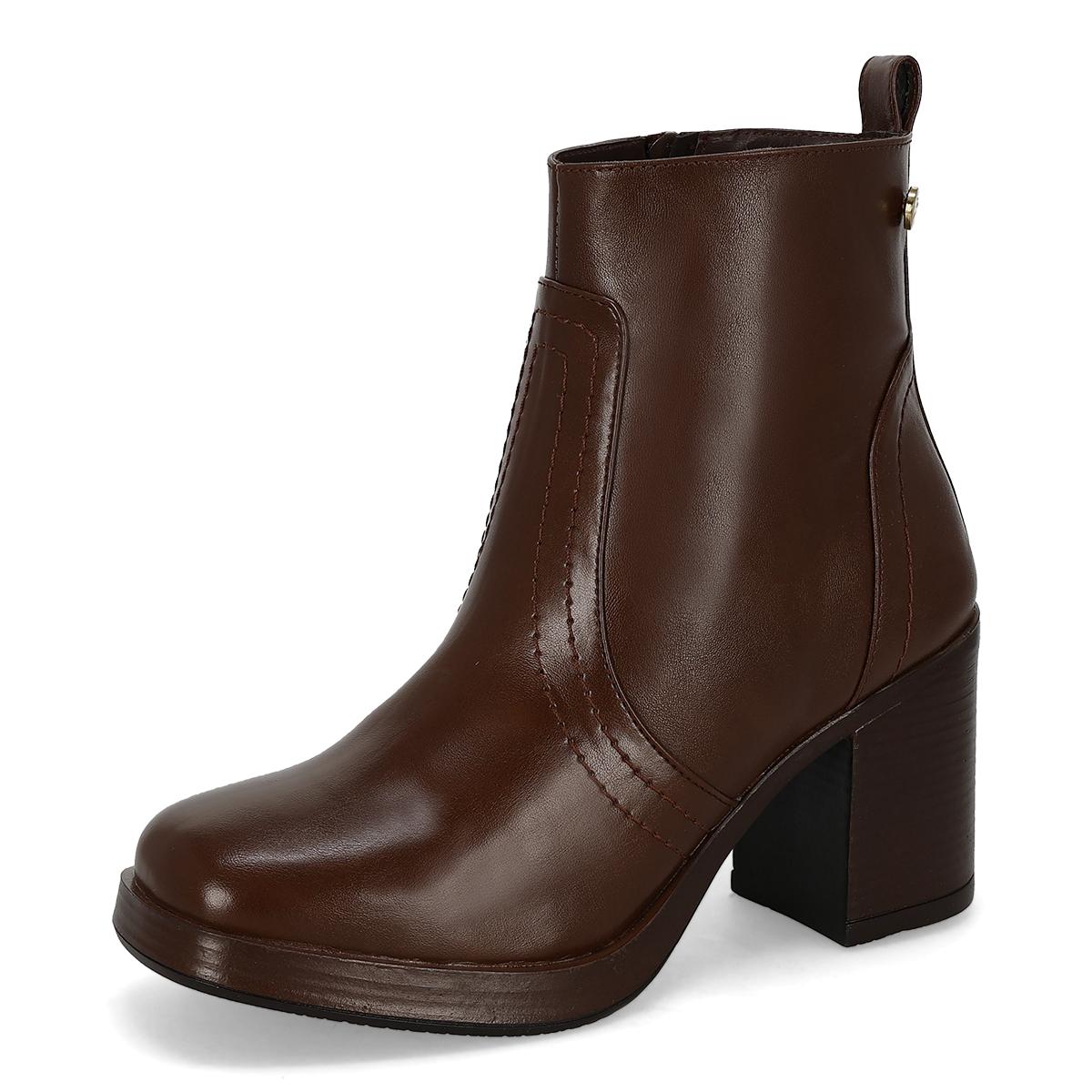 BOTIN TACON MUJER SUZY LOVE 9501 CASTAÑA-OFERTA