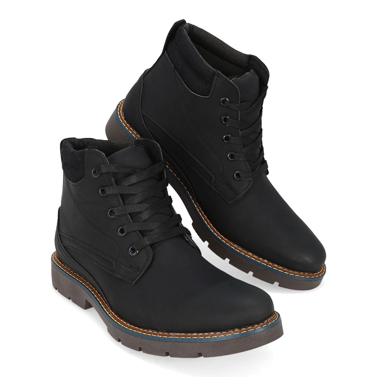 BOTA CASUAL HOMBRE ADRIANO BORZANI 450 NEGRO