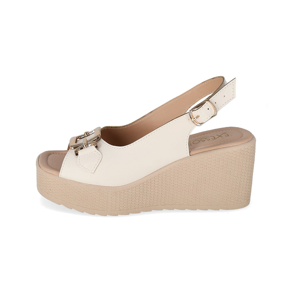 SANDALIA PLATAFORMA MUJER EXESSO 1207 LATTE-OUTLET