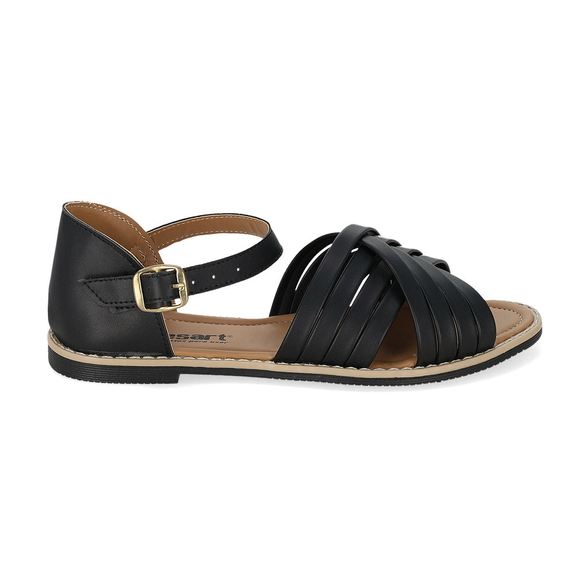 SANDALIA PISO MUJER SHOES ART 190 NEGRO-OUTLET