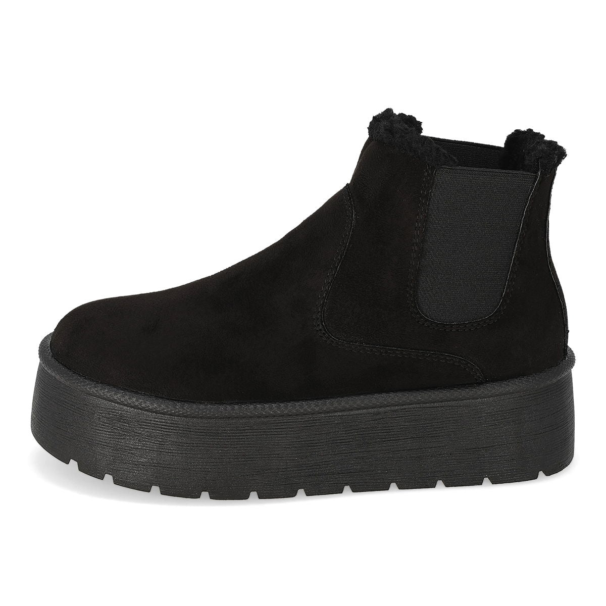 BOTA CORTA INVERNAL MUJER SHOES ART 6075-L NEGRO