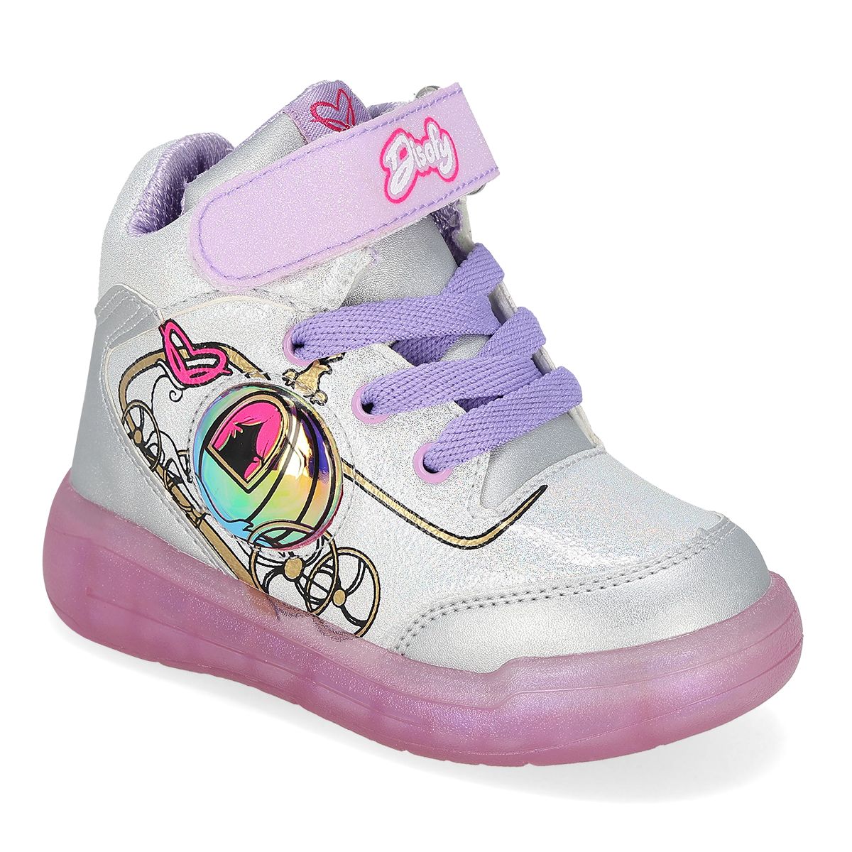 TENIS CON LUCES INFANTIL ATROM CARRY PLATA-OUTLET