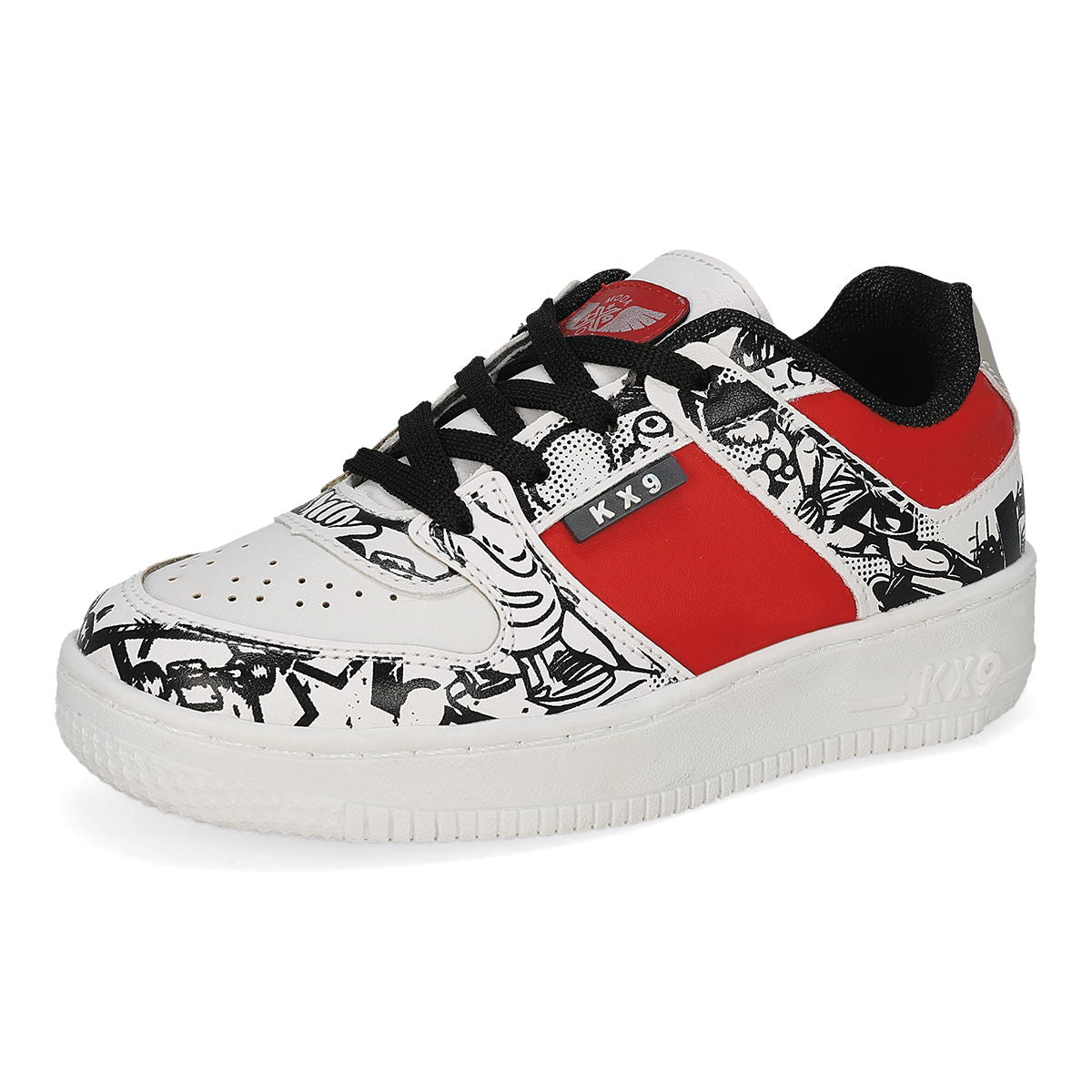 URBANO INFANTIL KX9 821 BLANCO/NEGRO/ROJO -OUTLET