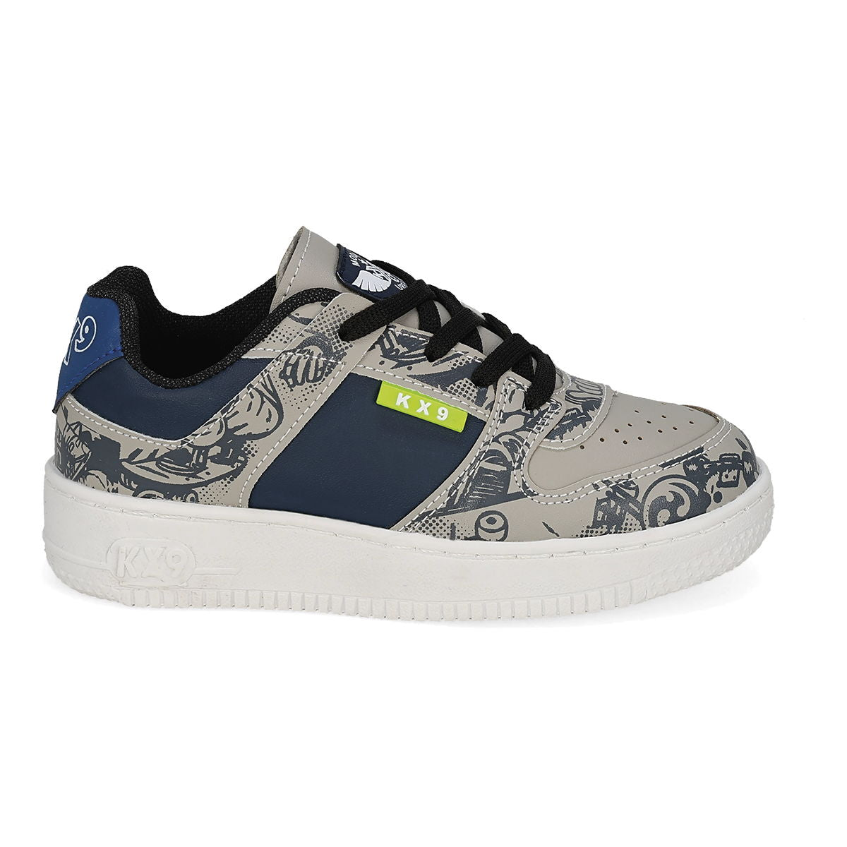 URBANO INFANTIL KX9 821 GRIS/MARINO/NEGRO