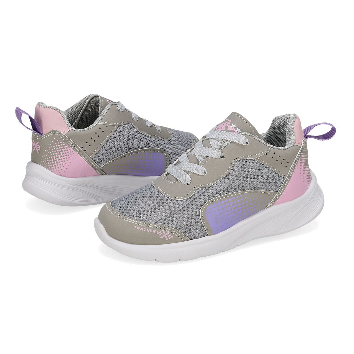 DEPORTIVO INFANTIL KX9 1813 GRIS/ROSA