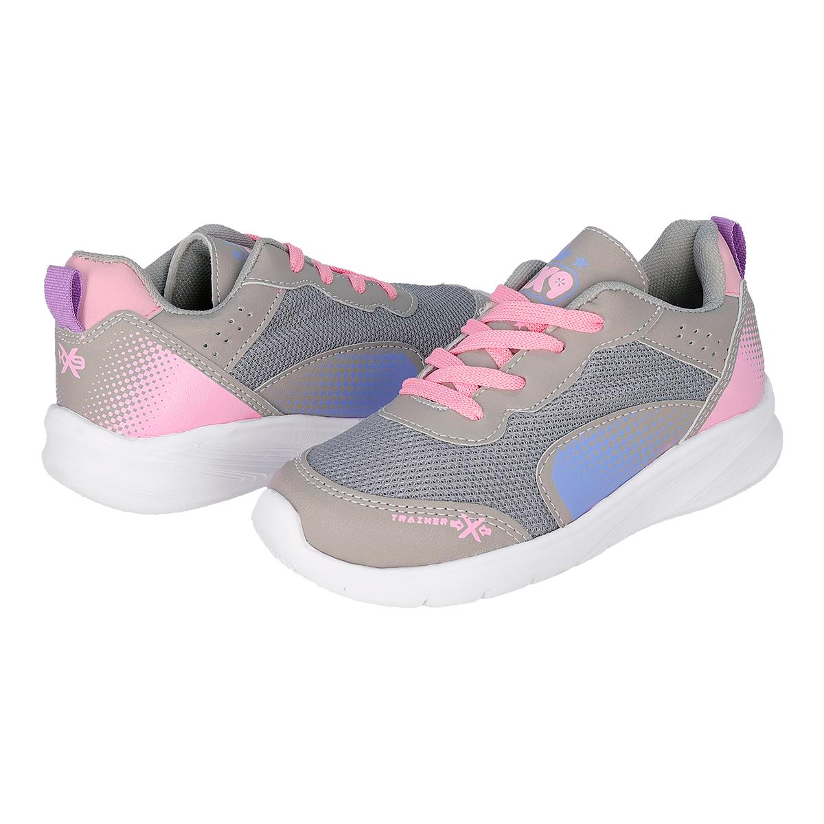 DEPORTIVO INFANTIL KX9 1813 GRIS/ROSA