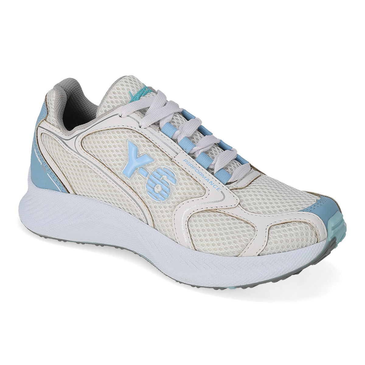 DEPORTIVO MUJER Y-6 875 BLANCO/CIELO