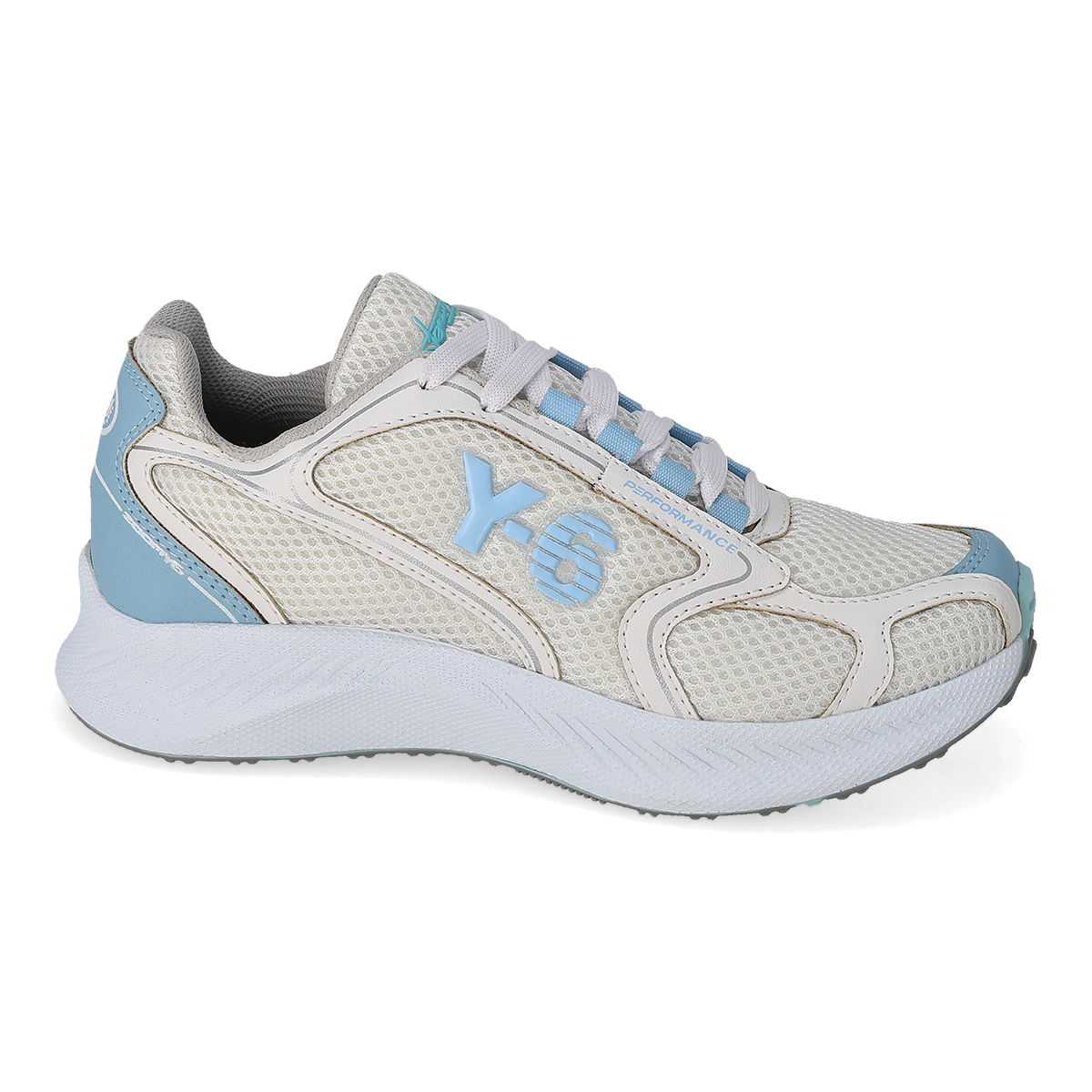 DEPORTIVO MUJER Y-6 875 BLANCO/CIELO