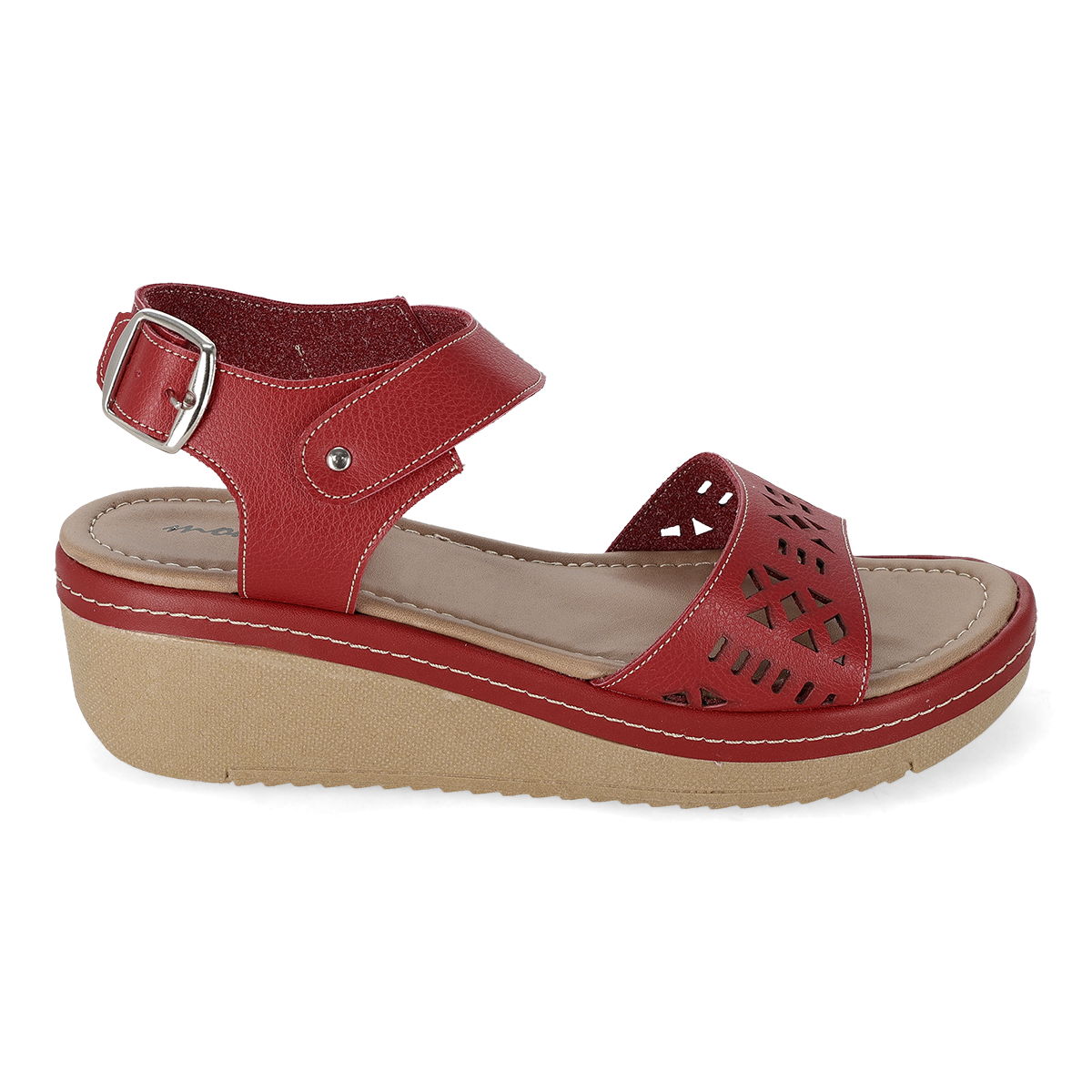 SANDALIA PLATAFORMA MUJER MOA VOGE 207 ROJO-OUTLET