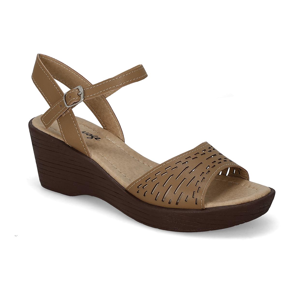 SANDALIA PLATAFORMA MUJER MOA VOGE 3088 AVELLANA -OFERTA